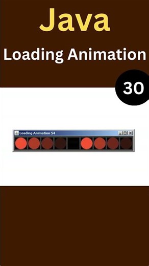 Java Loading Animation - Pulsing Circles Animation With Fade In/Out Effect