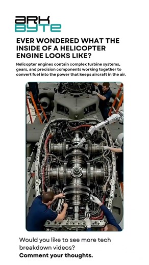 Ever wondered what the inside of a helicopter engine looks like?