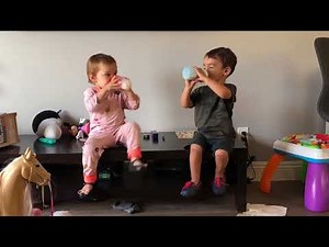 Toddlers Make Refreshing Noises While Drinking Milk - 987484