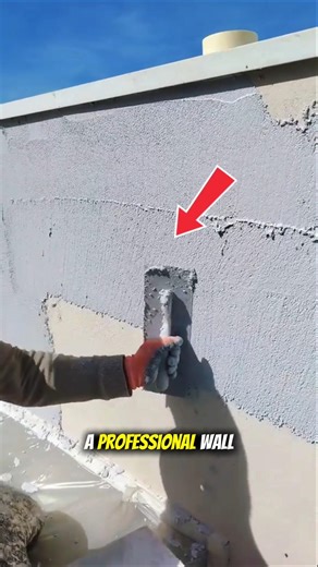 Amazing wall plaster smoothing technique