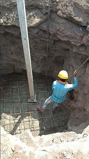 132 kv transmission line foundation R.C.C work.