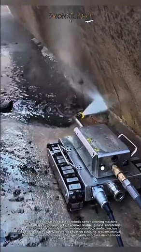 High-Pressure Drain Cleaning Robot