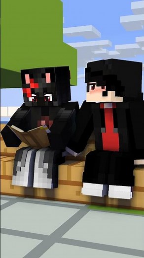 Giving A Friend A Kiss (Zuy Enderlina & Zuy Noob) | Minecraft Animation (Mine-Imator)