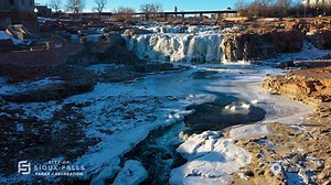 Have you been to Falls Park to see Winter Wonderland? It's a beautiful destination stop for everyone to enjoy 📸 | Sioux Falls Parks and Recreation