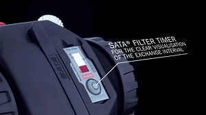 The SATA® air vision™ 5000 puts the focus on effective health protection and lets you experience a whole new and comfortable way of breathing, due to a completely re-designed breathing air supply system. | SATA USA INC