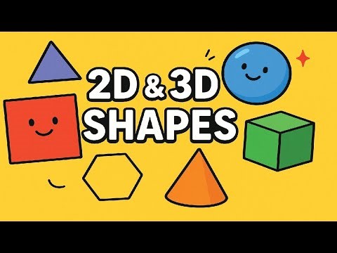 Geometric Shapes for Kids | 2D & 3D Shapes Learning Video& Educational Animation | AeKaey Animations