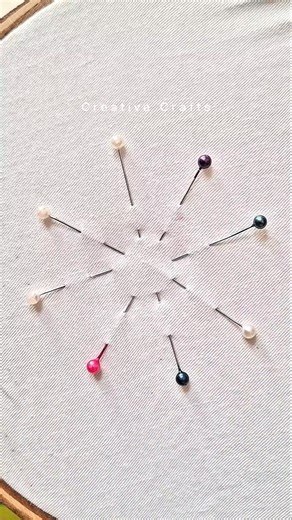 Amazing flower embroidery tricks 🥰 🪡 #threadwork #flowers #shorts #viralvideo