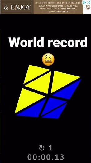 World record for 2x2x2 pyramix