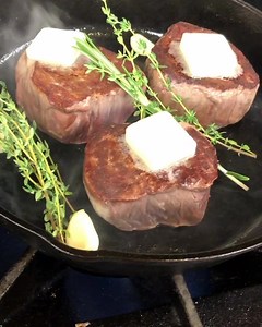 Our chefs are cooking Private Reserve filet mignon steaks today. Who wants one? 🤤 Check out our 10 steps to a perfect pan seared filet mignon. https://www.omahasteaks.com/blog/10-steps-to-perfect-pan-seared-filet-mignon/ | Omaha Steaks