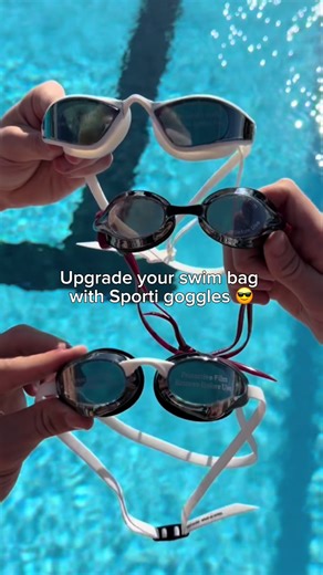 Long practices call for comfortable goggles 🔥 Check out Sporti’s wide variety of goggle styles at SwimOutlet 💧 #swimmercheck #swimmerthings #swimmerproblems #swimmerlife