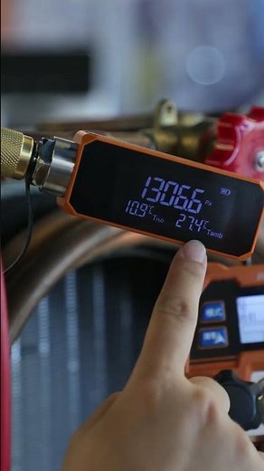 How does the vacuum gauge VGW-760 work while creating the vacuum? #havc #hvactools #hvactool