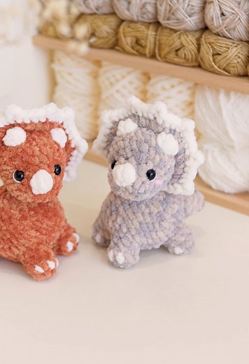 Crochet Triceratops Dinosaur: Step-by-Step Guide