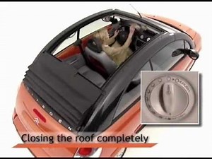 How to open the rear trunk of the Citroen C3 pluriel