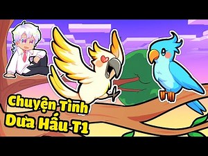 HIHA HOLOGRAM BẤT NGỜ KHI DƯA HẤU CÓ BẠN GÁI TRONG MINECRAFT* CHUYỆN TÌNH DƯA HẤU T1 🤣😍