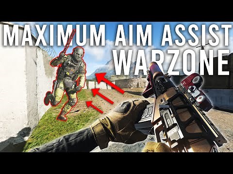 Playing Warzone with MAXIMUM Aim Assist...