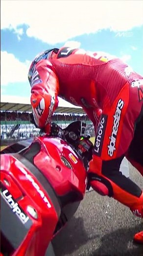 Marc Marquez crashes from P1 but he's saved by the red flag! 🚩 | 2025 British GP