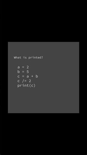 What is printed? 💚 | #computerscience #coding #programming #python #print #code