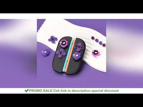Purple Devil Silicone Soft D-pad Cross Button ABXY Key Sticker Skin Case For Switch 2/NS Oled Joy-co