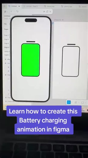 Learn how to create this Battery charging animation in figma. #ui #uxdesign #figma #figmadesign #figmatutorial #figmatips #productdesign #digital #designtok #techtok #animation #prototype #creativeinspiration #designinspiration #uiux #goviral #fyp #viral #foryou #fyppppppppppppppppppppppp #fypシ #goviral