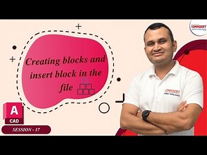 Session 17: AutoCAD Blocks Tutorial | Create & Insert Blocks Easily | CompusoftEducation #autocad