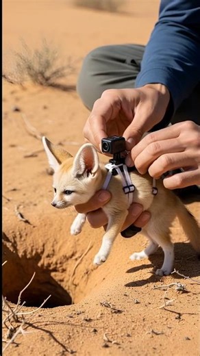 Tiny Camera On Fennec Fox | Inside a Hidden Desert Burrow (Real Micro Camera Footage)