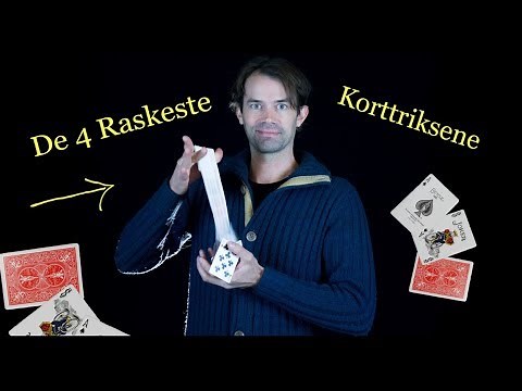 Tryllekunstneren fra NRK Newton viser sine 4 raskeste korttriks! - Trylletriks med kort