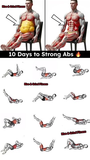 10 Days to Strong Abs 🔥 | 10-Minute Abs Workout at Home