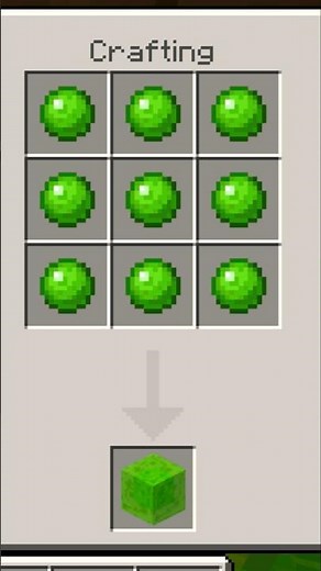 How to craft slime block in Minecraft#minecraft#minecrafthumor#minecraftjokes#aalu#shortvideo#viral