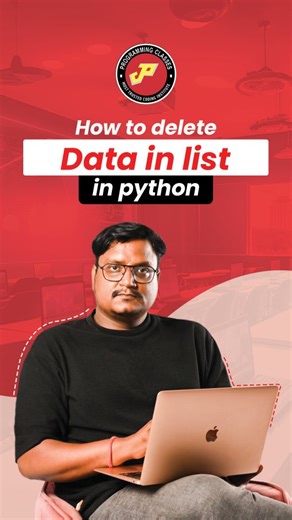 Programming Classes on Instagram: "Python Interview Questions🐍| how to delete data in list python | Programming Classes remove(value) → removes first matching value pop() → removes last element pop(index) → removes element at that index del → removes element(s) using index or slice . . . Follow @programming_classes for more videos . . . . #python #dataanalysis #interviewquestions #codingcommunity #programmingclasses"