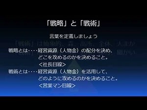 戦略と戦術の違い ～戦略と戦術とは何か～【ビジネス用語Vol.005】