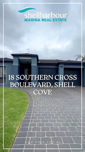 18 Southern Cross Boulevard, Shell Cove ☘️ Spacious Single Level Family Home on 771m² 🏠 4🛏️ 2🛁 2🚘 Price Guide: $1,495,000 - $1,575,000 🏠First Open House: Saturday 8th of November at 12:45pm - 1:15pm 🏠 Set on a generous 771m² block, this beautifully presented single-level home offers the ideal blend of space, comfort, and modern practicality. Designed for families, downsizers, or anyone seeking effortless living, it features four bedrooms including a master suite with walk-in robe and ensui
