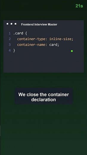 🎯 CSS Container Queries: 2025 Interview Trick for Responsive Design | Frontend Interview Master