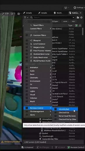 Outliner Filter URC | #UEFN