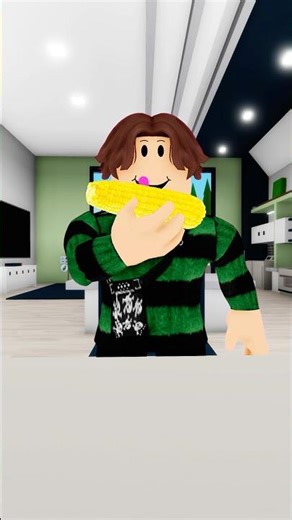 This is what happens if you only eat corn in Roblox Brookhaven😨