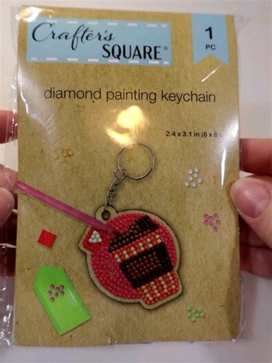 My first time diamond painting. I love the coffee cup design, It turned out so cute! #dollartree #crafterssquare #diamondpainting #dollartreecrafts #coffee