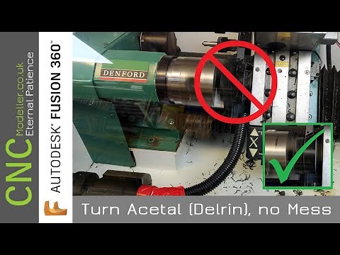 How to CNC Machine Acetal (Delrin) plastic with no mess!
