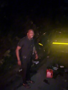 EMERGENCY: Fatal accident on Aburi Nsawam road. Both cars have been left on the road and they are posing serious danger to motorists. No streetlights No Police. Authorities should respond quickly to this NOW. Thanks Ghana Police Service | Arnold Mensah Elavanyo