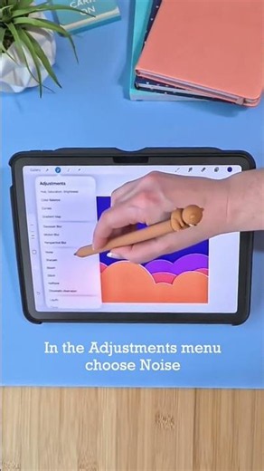 Add Texture Fast with Noise in Procreate
