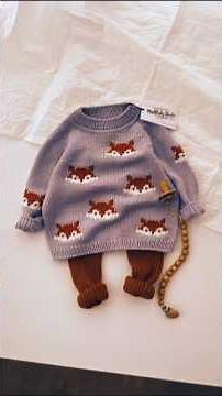 👉Cute Fox Knitting Tutorial | How to Knit a Fox Sweater Pattern