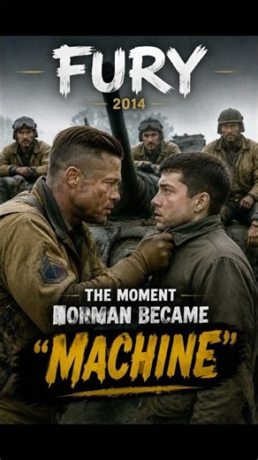 The Moment Norman Became “Machine” | Fury (2014) #shorts #movie