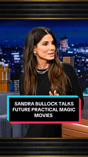 Sandra Bullock wants to pass the torch to @Joey King & Maisie Williams for future Practical Magic movies 🥹 #FallonTonight #TonightShow #SandraBullock #PracticalMagic2 #JimmyFallon