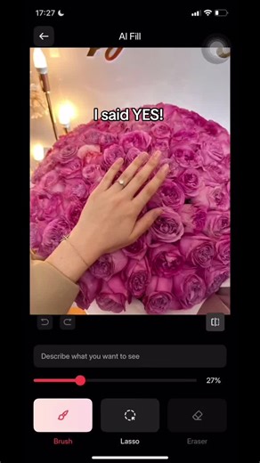 When my nails weren't ready for the proposal #magiceraser #nail #eraser #weddingday #proposal