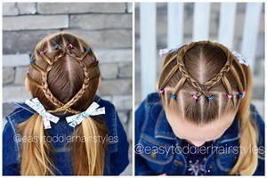79K views · 915 reactions | This cute intermediate style takes 10-15 minutes once the hair is prepped. It's great for girls of all ages and is an awesome active hairstyle. | Easy Toddler Hairstyles | Facebook
