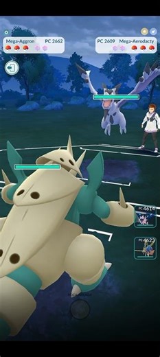 💥Mega Aggron Vs Mega Aerodactyl, PVP Batalla de Megas en Pokémon Go💥 #Pokemongo #pokémon #short