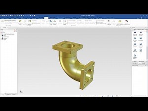 How to create a pipebend with flanges in Ironcad