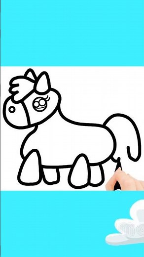 Dibujo Fácil de Pony, Cómo Dibujar Lindo My Little Pony para Niños, Dibujos Fáciles