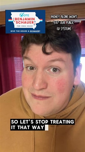 Benjamin Schauer | Just giving schools more money will not fix the issues we see in public education, and the sooner we realize that the better off we’ll be.... | Instagram