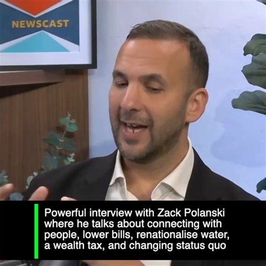 Farrukh | Powerful interview with Zack Polanski where he talks about connecting with people, lower bills, renationalise water, a wealth tax, and... | Instagram