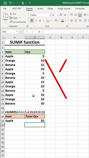 Mastering the SUMIF Formula in Excel #exceltutorial #exceltips #exceltricks #excel