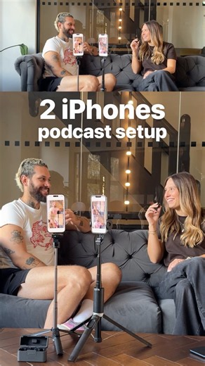 The perfect 2 iPhone camera setup for podcast and interview videos